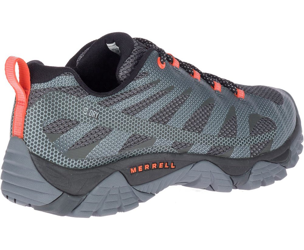 Buty Trekkingowe Merrell Męskie Szare - Moab Edge 2 Waterproof - 750436-GAN